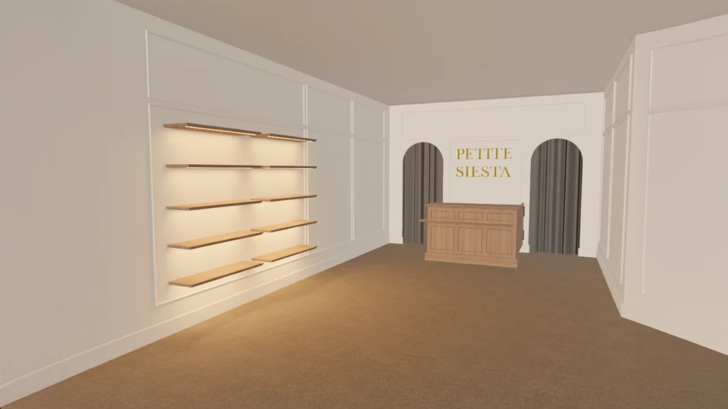 Furniture for a clothing store in Madrid