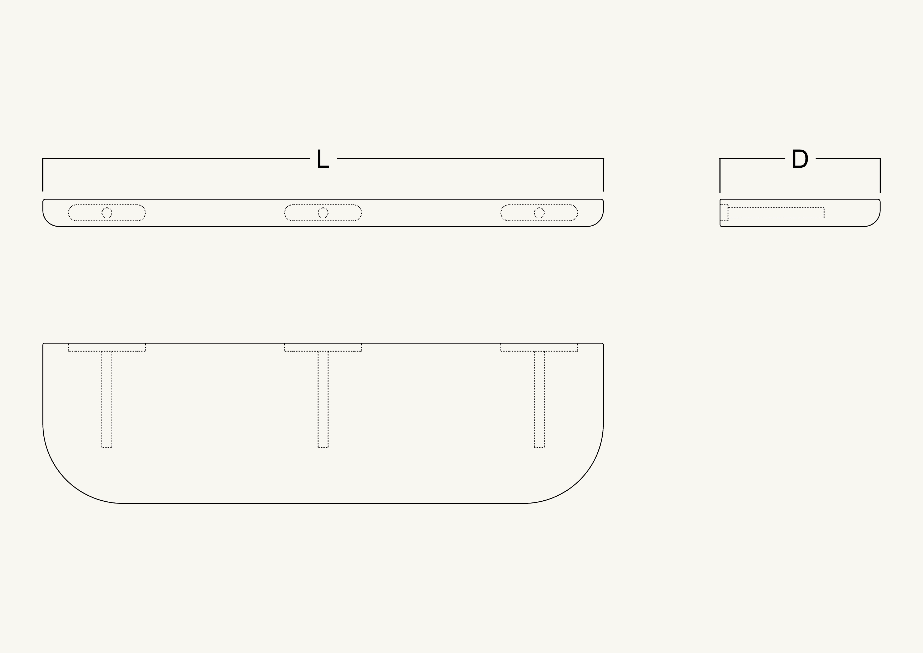Dibujo técnico de baldas